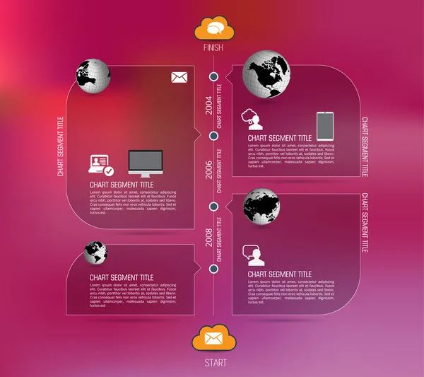 Tijdlijn Infographic — Stockvector