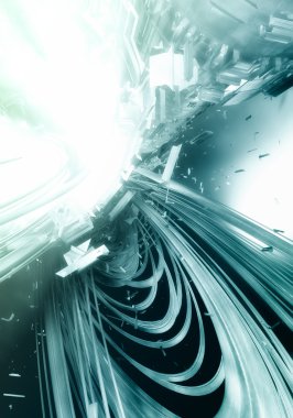 Futuristik girdap arka plan