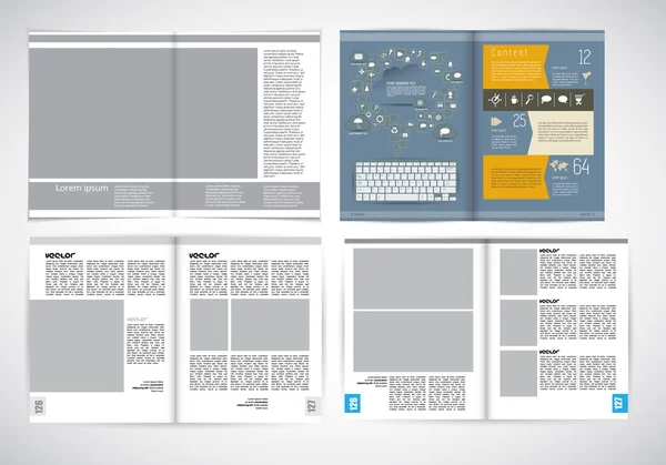 商务杂志版式 — 图库矢量图片