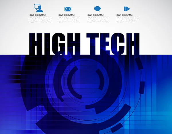 High tech tło szablonu — Wektor stockowy