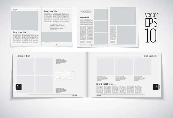 Blank magazine layouts — Stock Vector