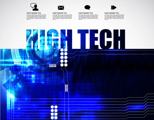 High tech tło szablonu — Wektor stockowy