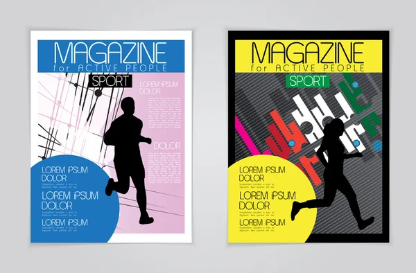 Sport magazine covers — Stockvector