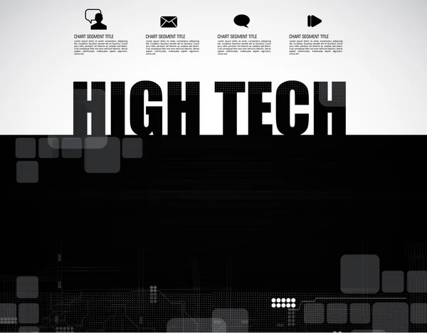 Plantilla de fondo alta tecnología — Archivo Imágenes Vectoriales