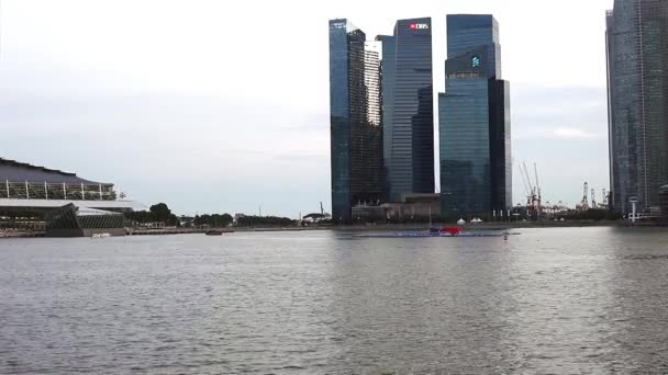 Ciudad de Singapur skyline — Vídeo de stock