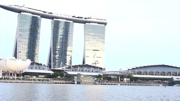 Отель Marina Bay Sands — стоковое видео