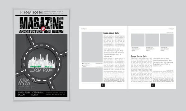 Présentation du magazine Architecture — Image vectorielle