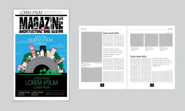 Présentation du magazine Architecture — Image vectorielle