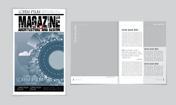Présentation du magazine Architecture — Image vectorielle