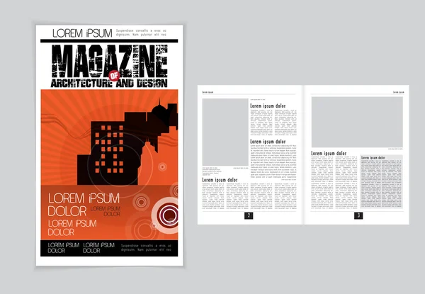 Présentation du magazine Architecture — Image vectorielle