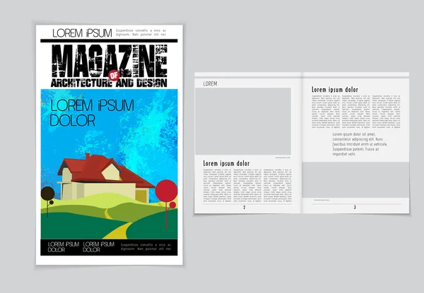 Présentation du magazine Architecture — Image vectorielle