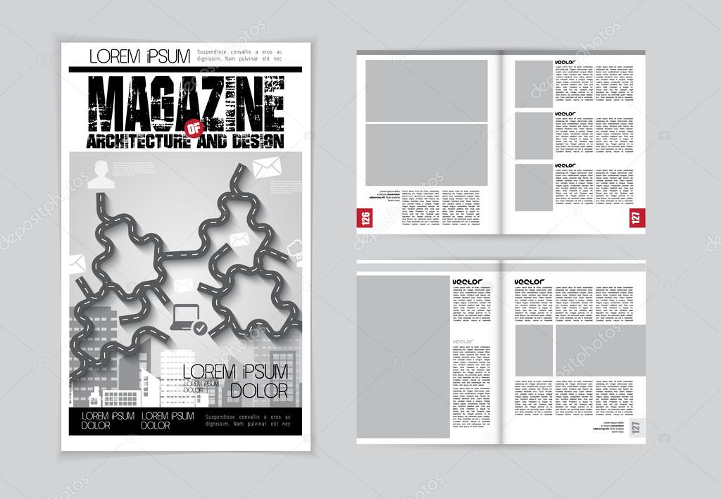 Architecture magazine layout