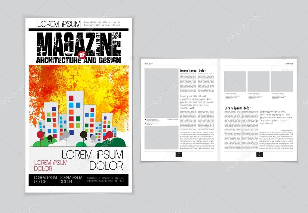 Architecture magazine layout