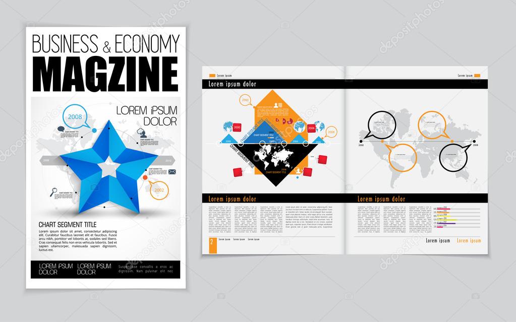 Business magazine layout