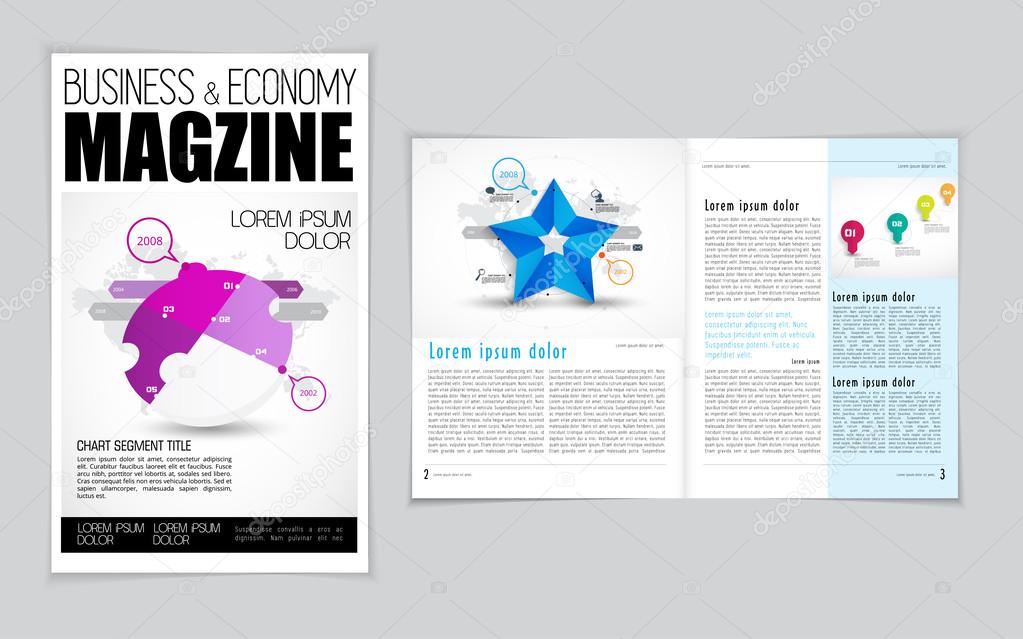 Business magazine layout