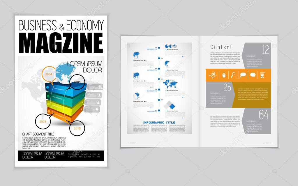 Business magazine layout