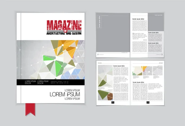 Modèle de magazine Architecture — Image vectorielle