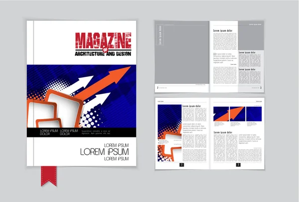 Modèle de magazine Architecture — Image vectorielle