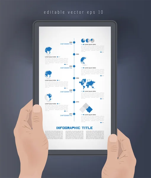 Timeline Infographic — Stock Vector