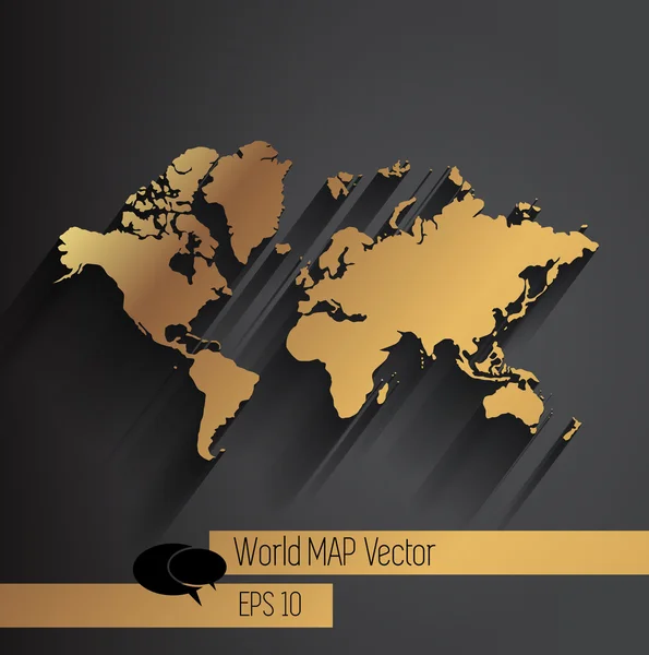 Mapa mundial — Vector de stock