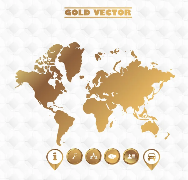 Globo de oro — Vector de stock