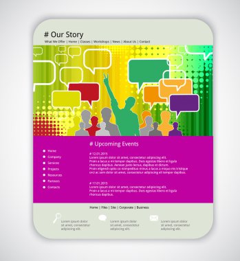 Web sitesi tasarım şablonu