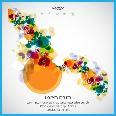 Soyut vektör tasarım öğeleri.