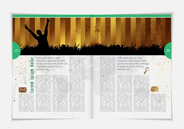 Revista Layout — Vector de stock