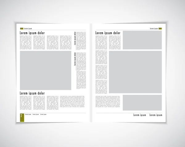Revista de layout — Vetor de Stock