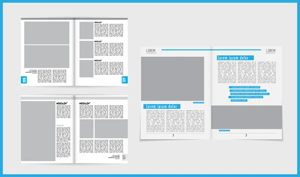 Conjunto de revista layout — Vetor de Stock