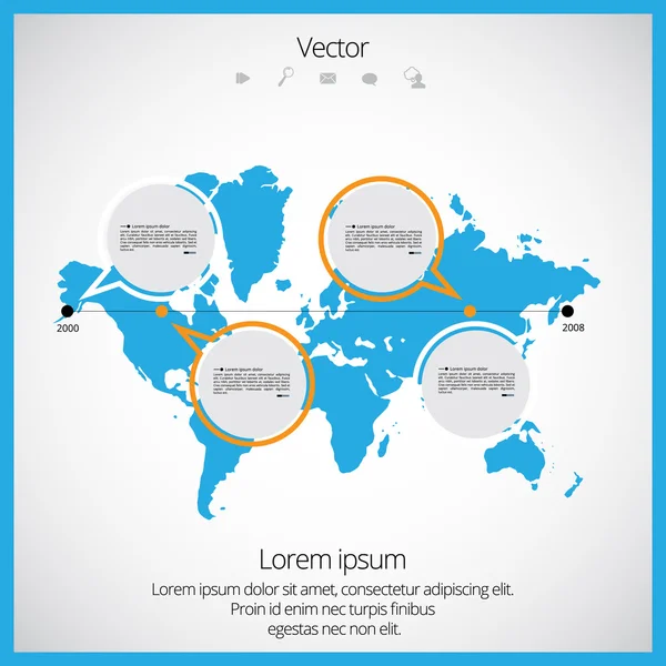 World map — Stock Vector