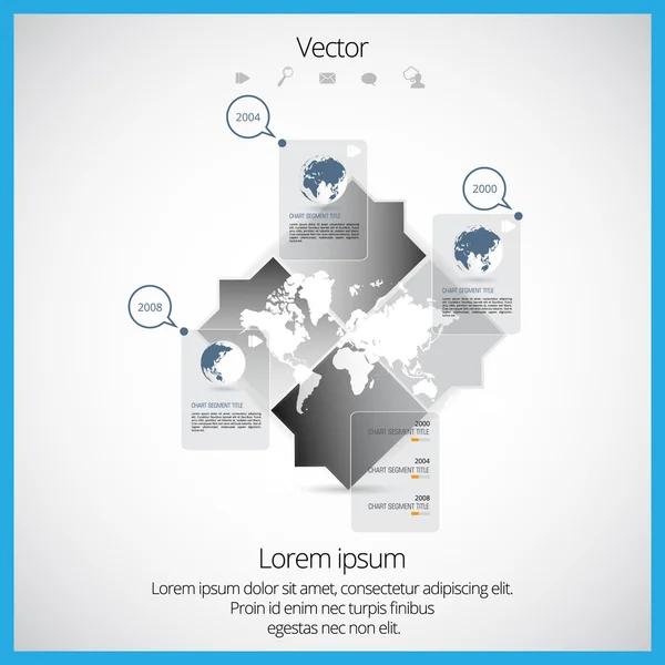 Infografik zum Geschäftsbericht — Stockvektor