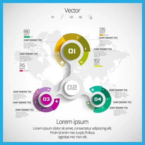 Infográfico do relatório anual —  Vetores de Stock