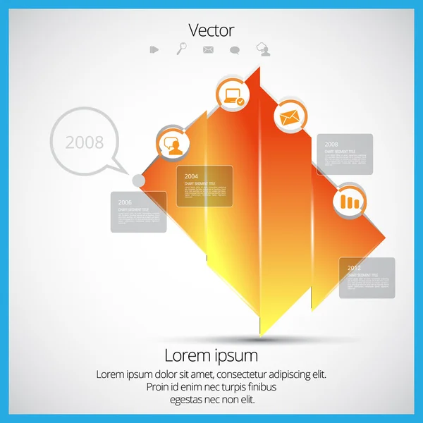 Infográfico vetorial — Vetor de Stock