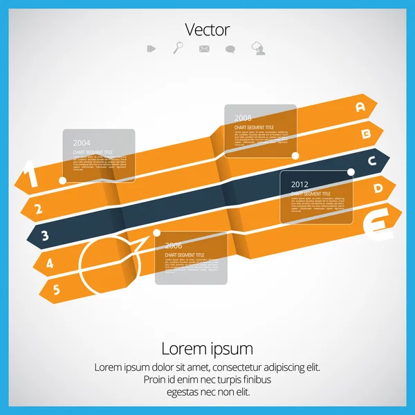 Infográfico vetorial — Vetor de Stock