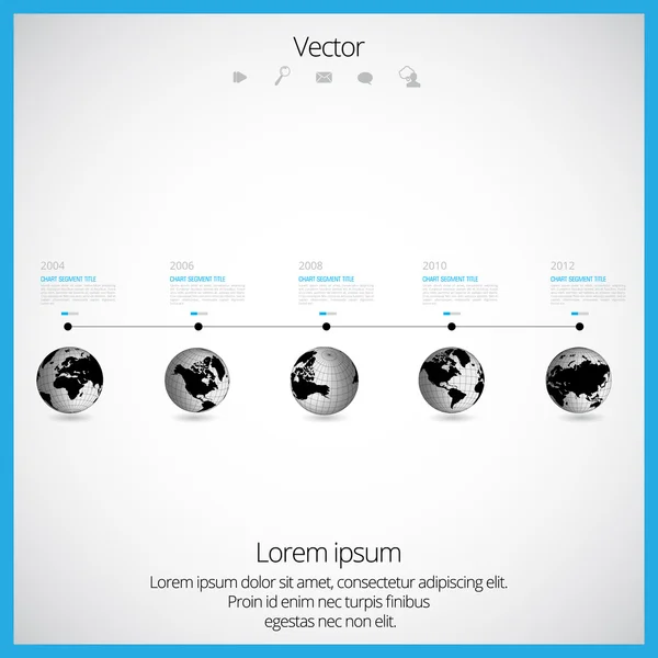 Timeline vector infographic — Stock Vector