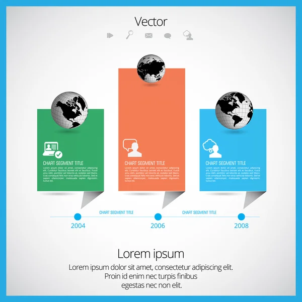 Illustration Infographic — Stock vektor