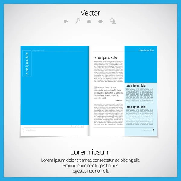 Layout magazine — Stock vektor