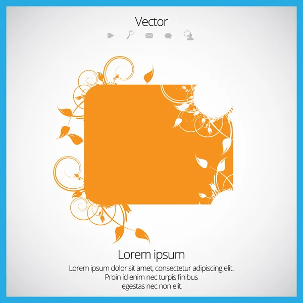 Floral frame — Stock Vector