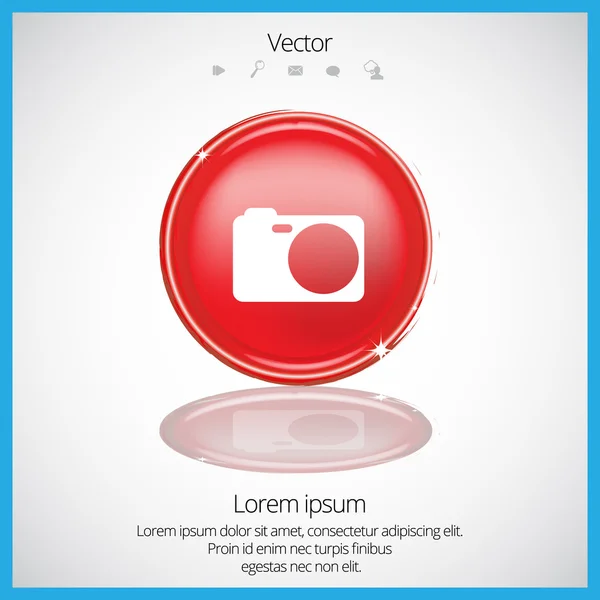 Digital photo camera — Stock Vector
