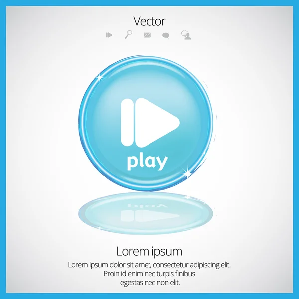 Play icon — Stock Vector