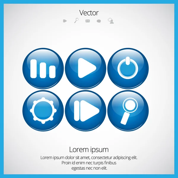 Conjunto de iconos de vector — Vector de stock