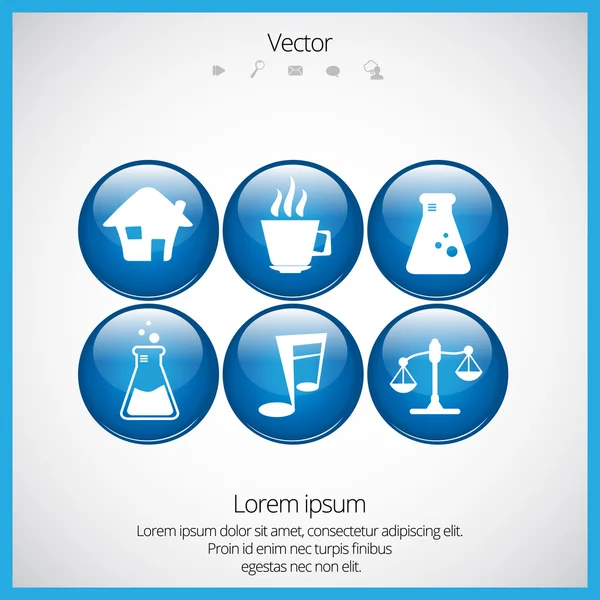 Vector icon set — Stockvector