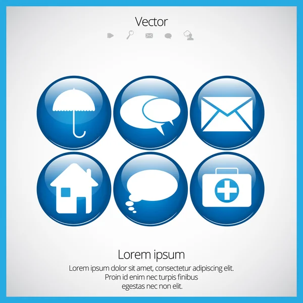 Pictogram envelop post — Stockvector