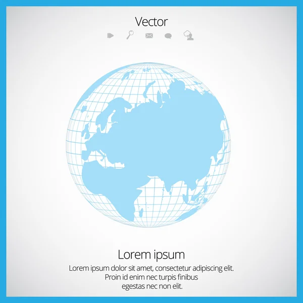 Mapa mundial — Vector de stock