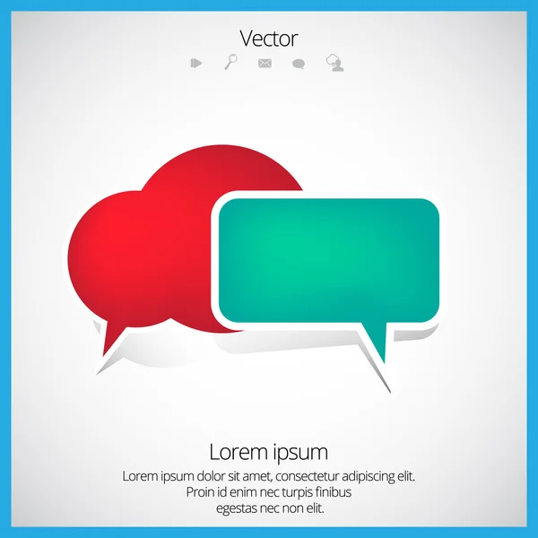 Bubble vector de voz — Vector de stock