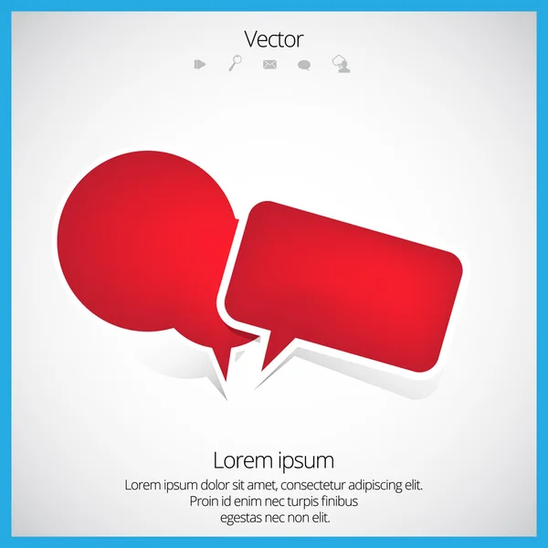 Bubble toespraak vector — Stockvector