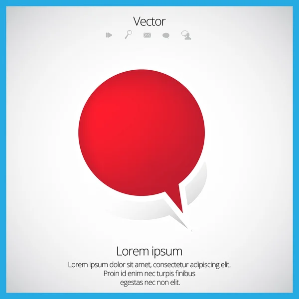 Bubble toespraak vector — Stockvector