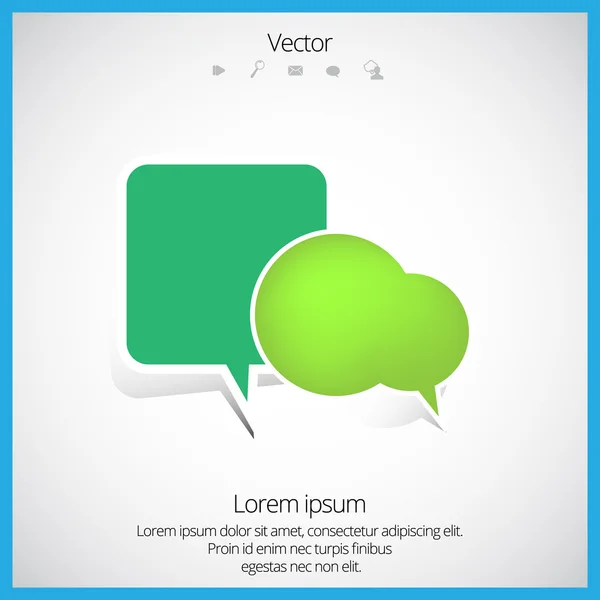 Bubble toespraak vector — Stockvector