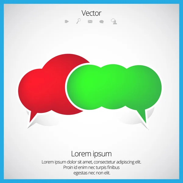 Bubble toespraak vector — Stockvector